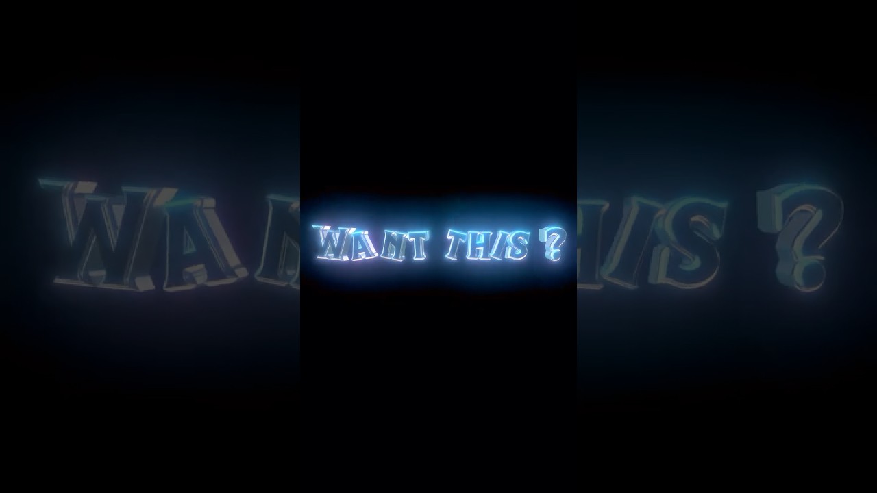 Node Video 3D Text Quick Tutorial + ZIP File | #goku #gokuedit #dbs #shorts #anime #edit