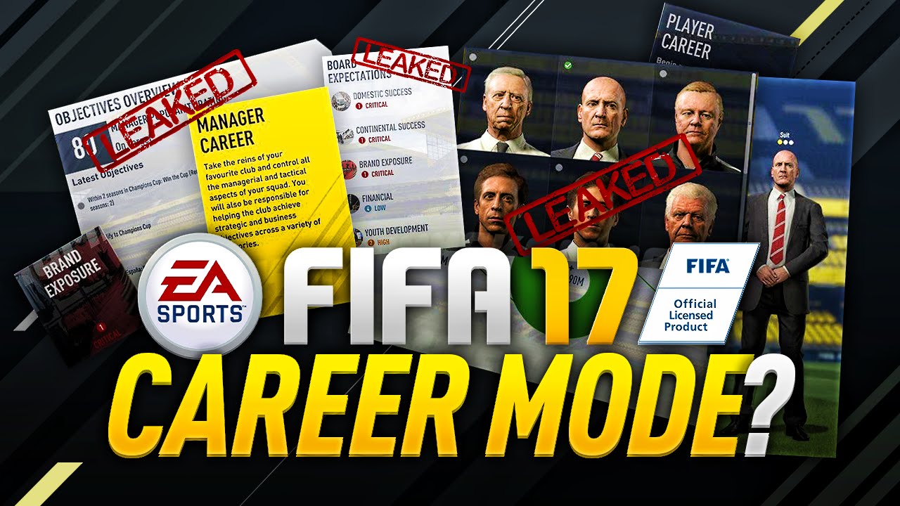 LEAKED FIFA 17 CAREER MODE?