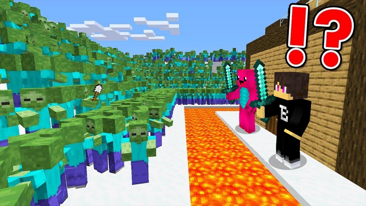 ZOMBIK vs LEGV&Eacute;DETTEBB TITKOS H&Aacute;Z! - Minecraft