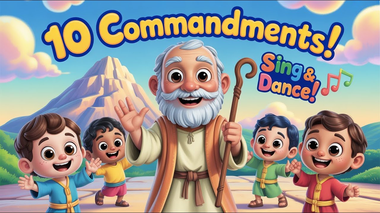 Moses Brings God's Ten Commandments | Sing & Learn!