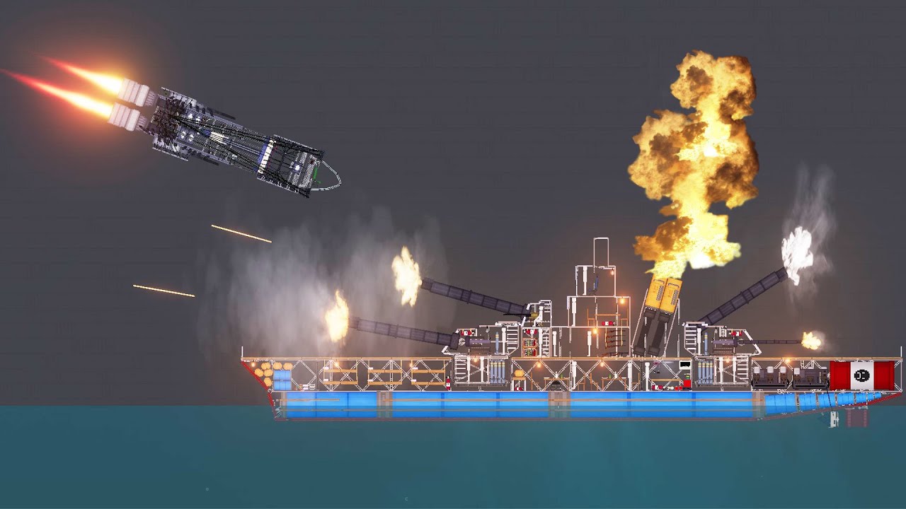 Warships ATTACKS in People Playground