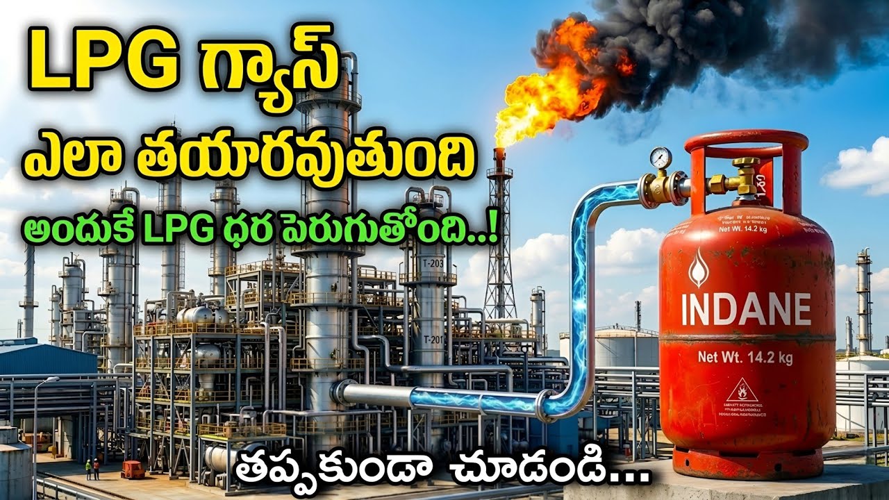 ​గ్యాస్ సిలిండర్ ఫ్యాక్టరీలో అసలు ఏం జరుగుతుంది? 😱 | LPG Gas Factory Process in Telugu