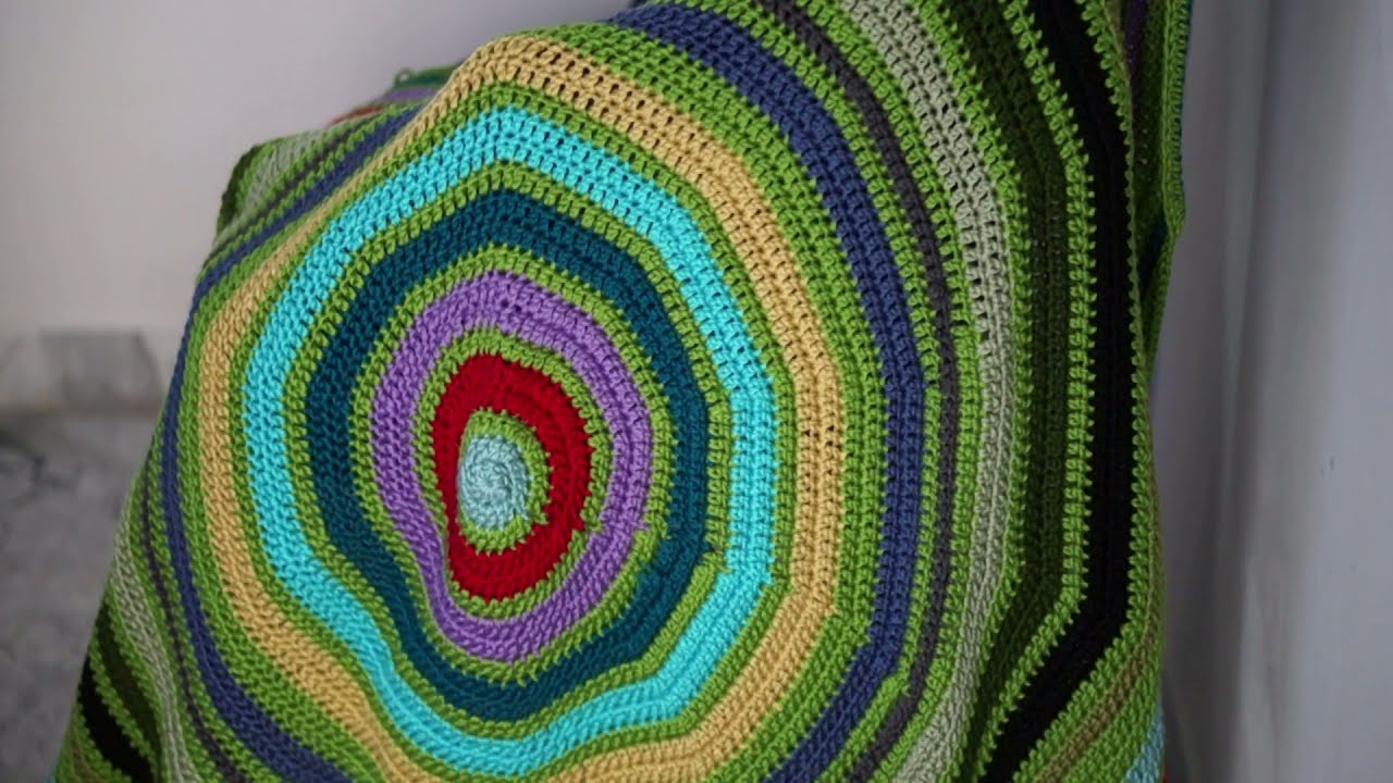 How to Crochet the Giant  Round  circle blanket