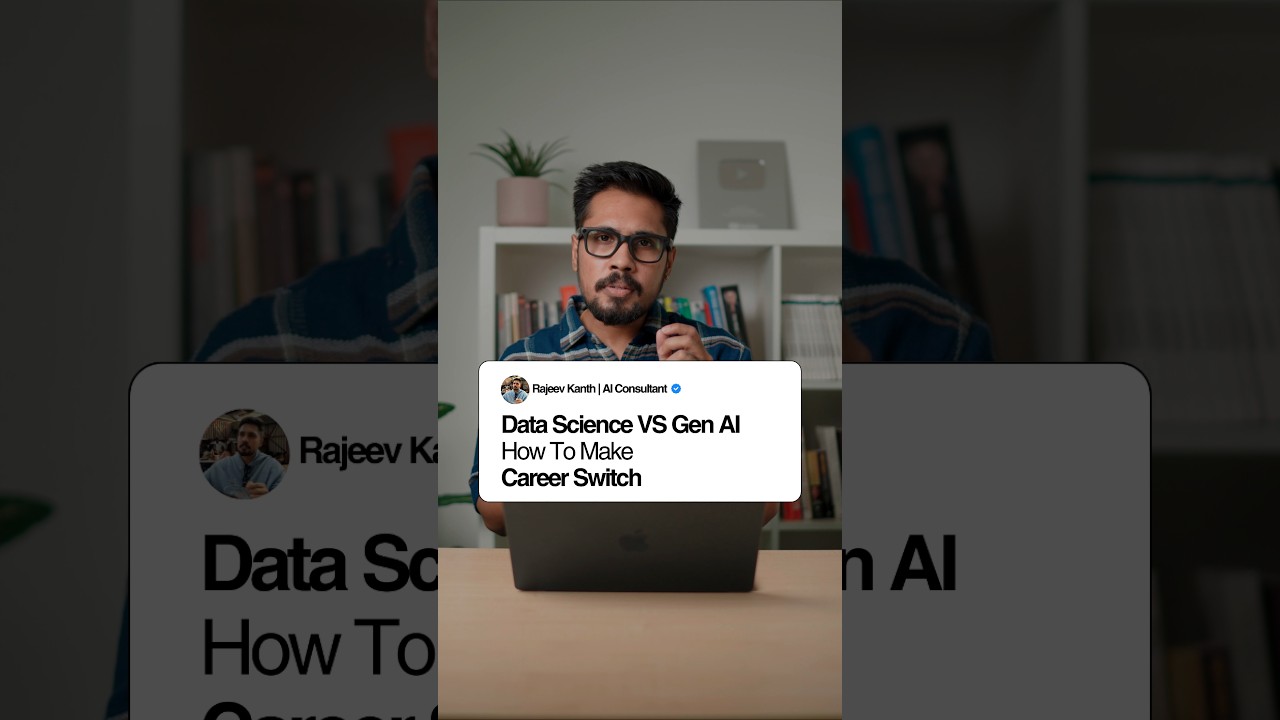 Data Science VS Generative AI How to Make Career Switch.  #datascience #generativeai