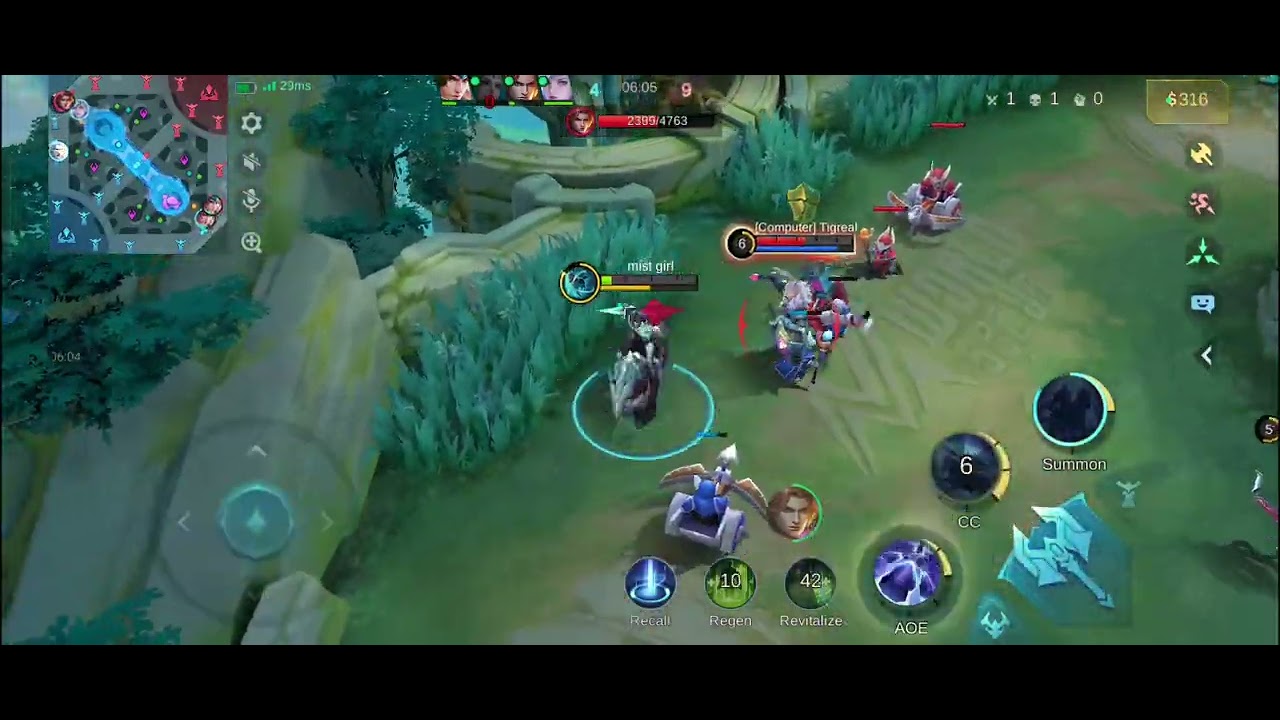 Moba legends 5 VS 5 game 🗣️😆#game #mistgirl 