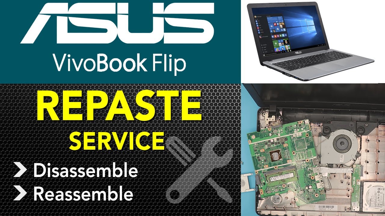 Asus Vivobook X543b Repaste Service, Maintenance Guide!