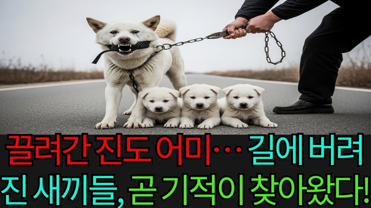 끌려간 진도 어미… 길에 버려진 새끼들, 곧 기적이 찾아왔다!