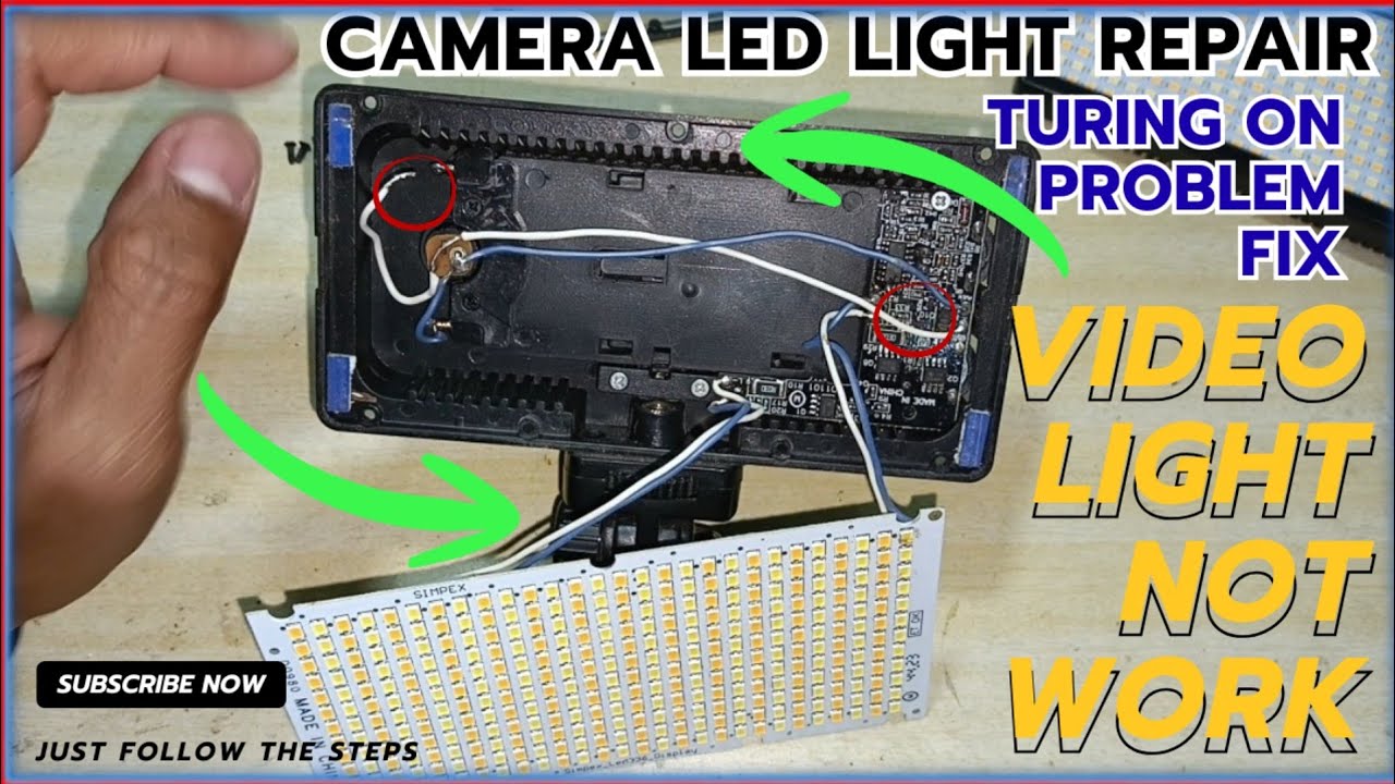 How To Repair Video Light 📸 | Camera Led Light Repairing Not Working 
