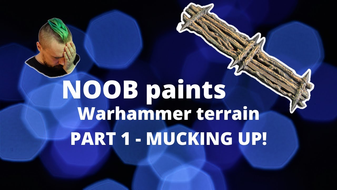 NOOB paints Warhammer: Age of Sigmar: Warcry: Red Harvest TERRAIN!