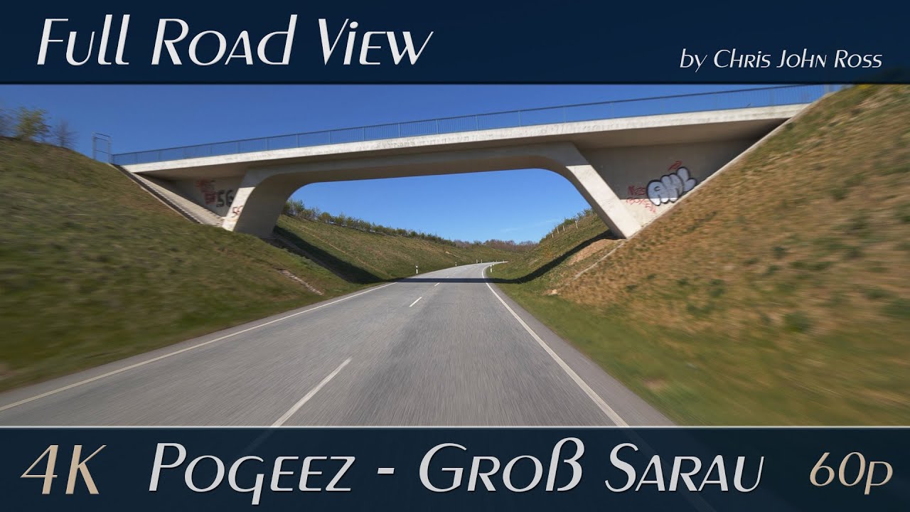 Pogeez / Gro&szlig; Sarau, Schleswig-Holstein, Germany: Bundesstra&szlig;e (B207) - 4K (2160p/60p) Ultra HD