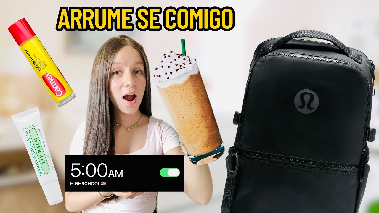 GRWM pra High School + Starbucks antes da aula ☕🇺🇸