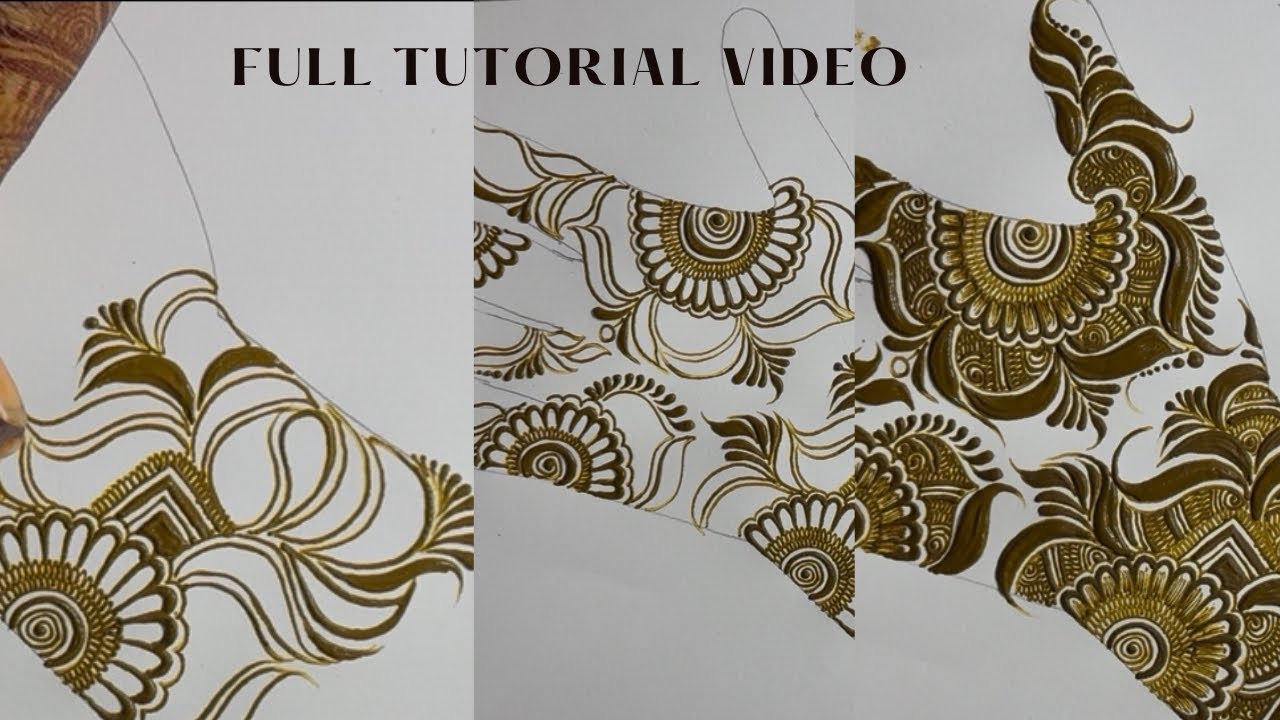 Doha Khaliji Mehndi Design Tutorial | Elegant Arabic Style Mehndi