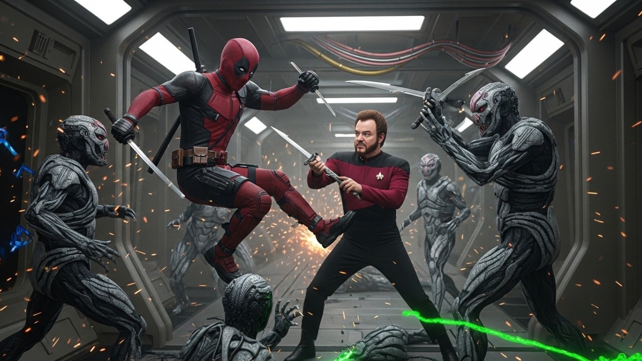 What If Deadpool Entered Star Trek Universe?