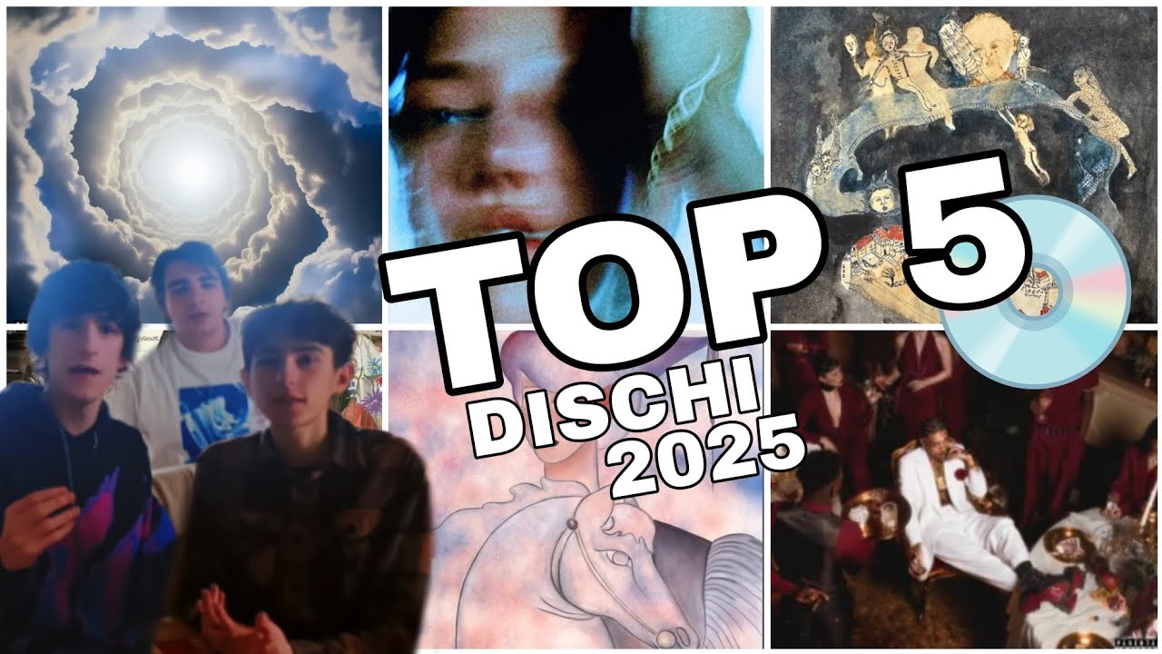 TOP 5 DISCHI DELL'ANNO 2025 💿🎵 Classifica musicale italiana 🇮🇹🎧