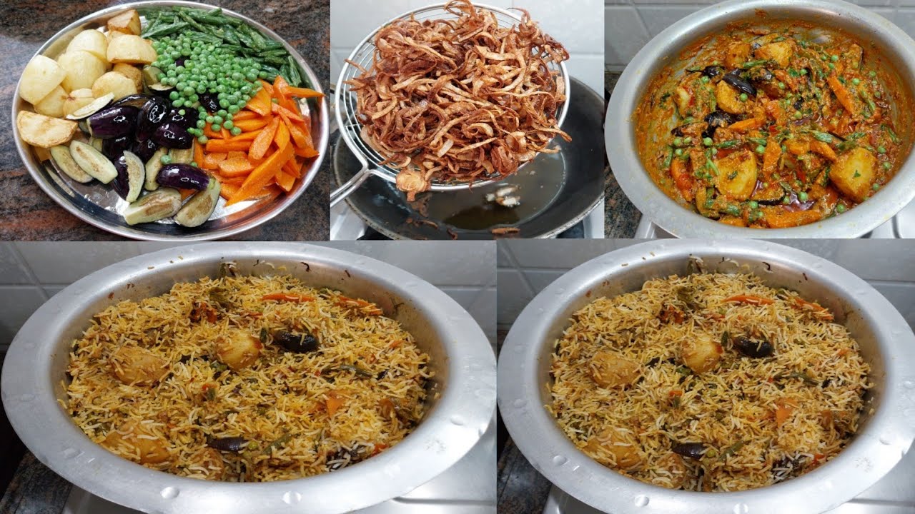 Veg Biryani Recipe || Hyderabadi Style Tarkari Ki Biryani By Farhana Cooking