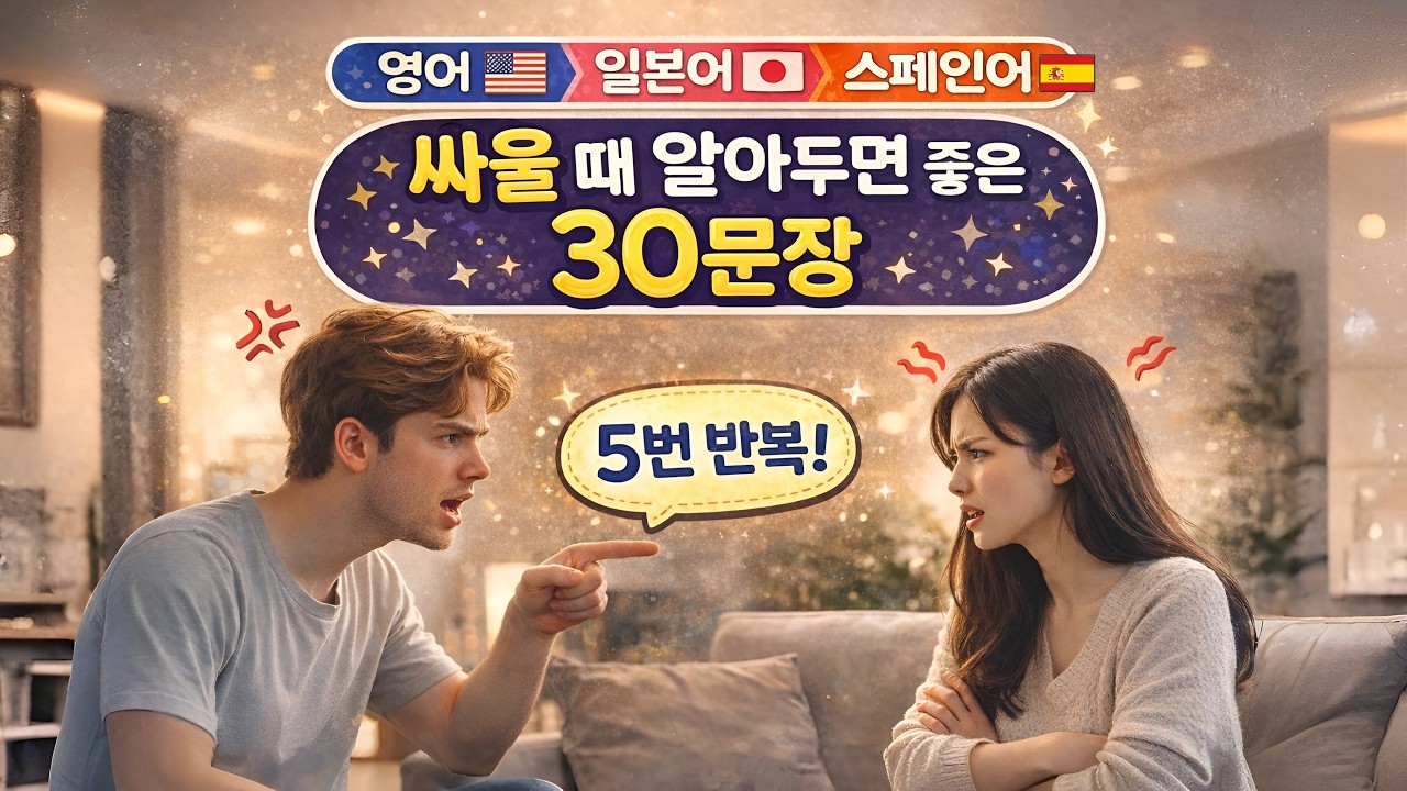 싸울 때 쓰는 영어 일본어 스페인어 회화