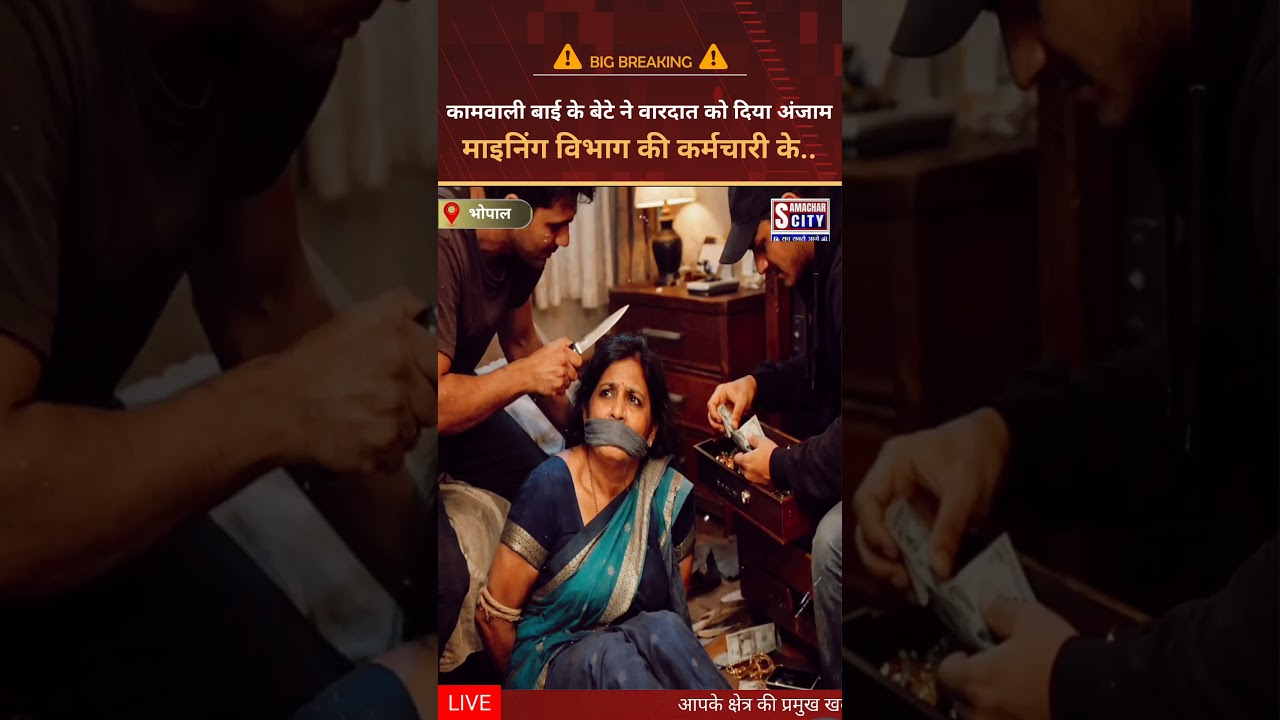 शौक और लोन रिकवरी के लिए  नौकरानी के बेटे ने दिया बड़ी वारदात को अंजाम..#mpnews #bhopal #crime
