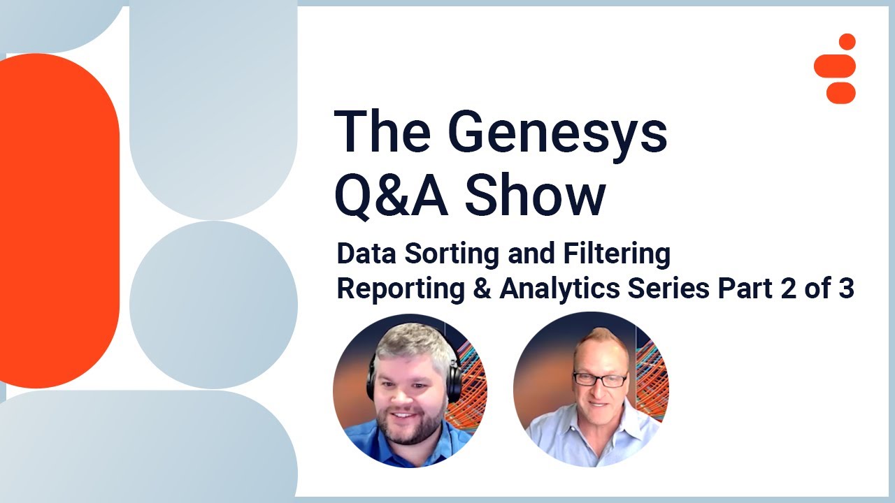Reporting & Analytics Series 2/3 | Genesys Cloud Q&A Show
