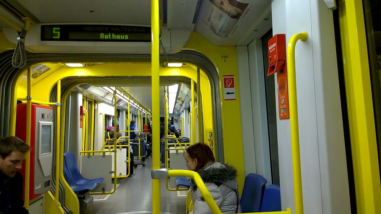 🇩🇪 Cologne, KVB Köln, Stadtbahn Linie 5, Rathaus, Bombardier Flexity Swift K5000 [2015]