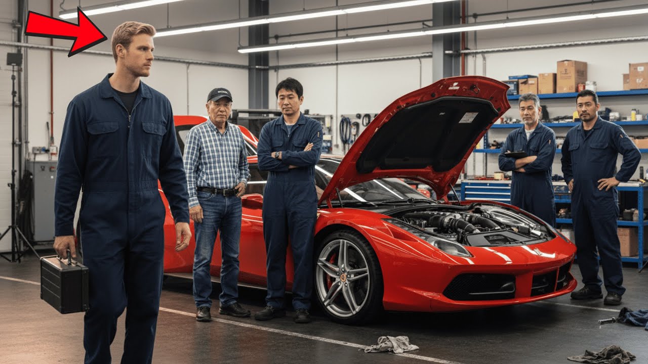 Nicht Einmal Die Japanischen Mechaniker Reparierten Den Ferrari... Bis Der Arbeitslose Kam...