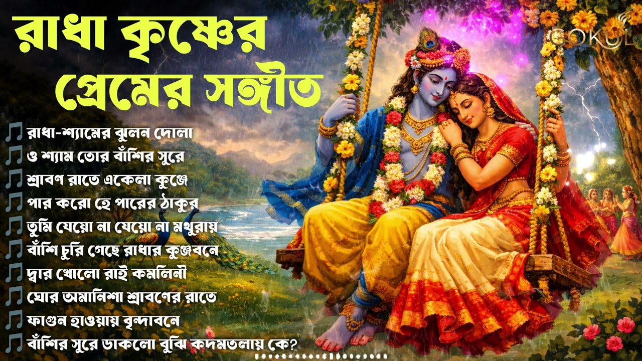 রাধা কৃষ্ণের প্রেমের সঙ্গীত | Radha Krishna Bhakti Song Collection | শ্রাবণ রাতে  প্রেমের গান