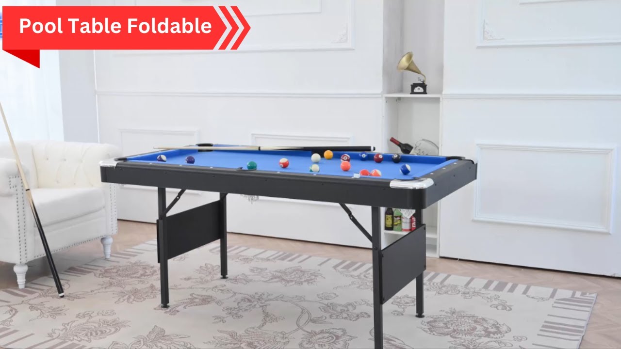 Full-Size Fun in Half the Space: The Foldable Pool Table Experience! | Best Pool Table Foldable