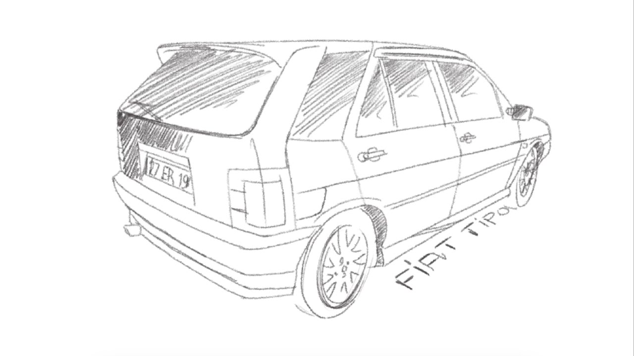 Fiat Tipo Çizim - Fiat Tipo easy draw - Tofaş kolay çizim