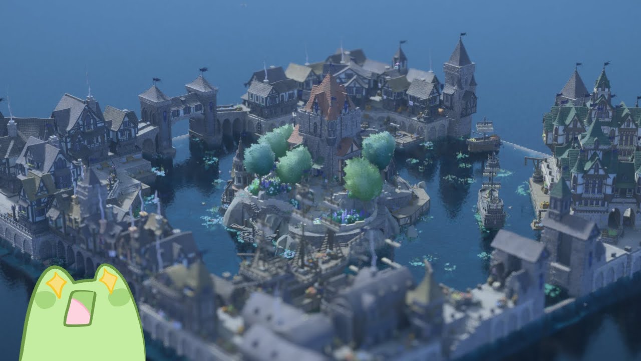Mysterious D&D Port Town | Tiny Glade | Relaxing Timelapse & Showcase