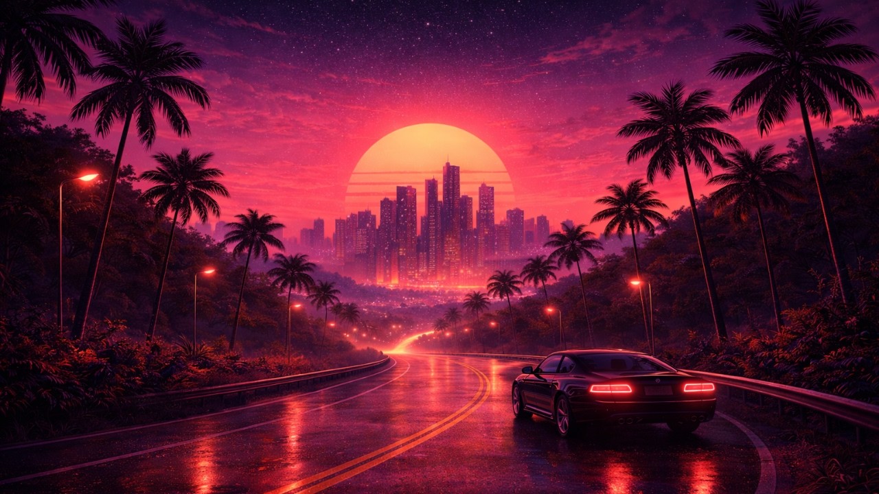 Retrowave Dreams – 80’s Inspired Chillwave Music for Relax/Focus