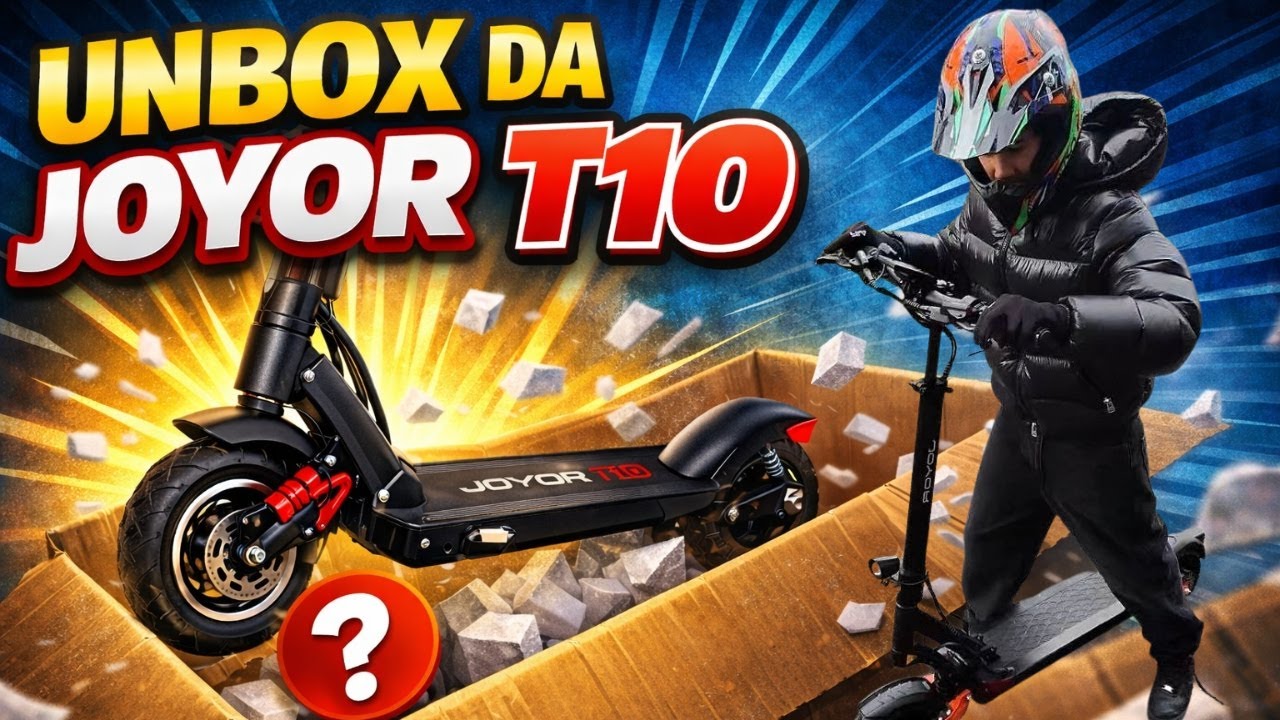 UNBOXING | Trotinete Elétrica Joyor T10