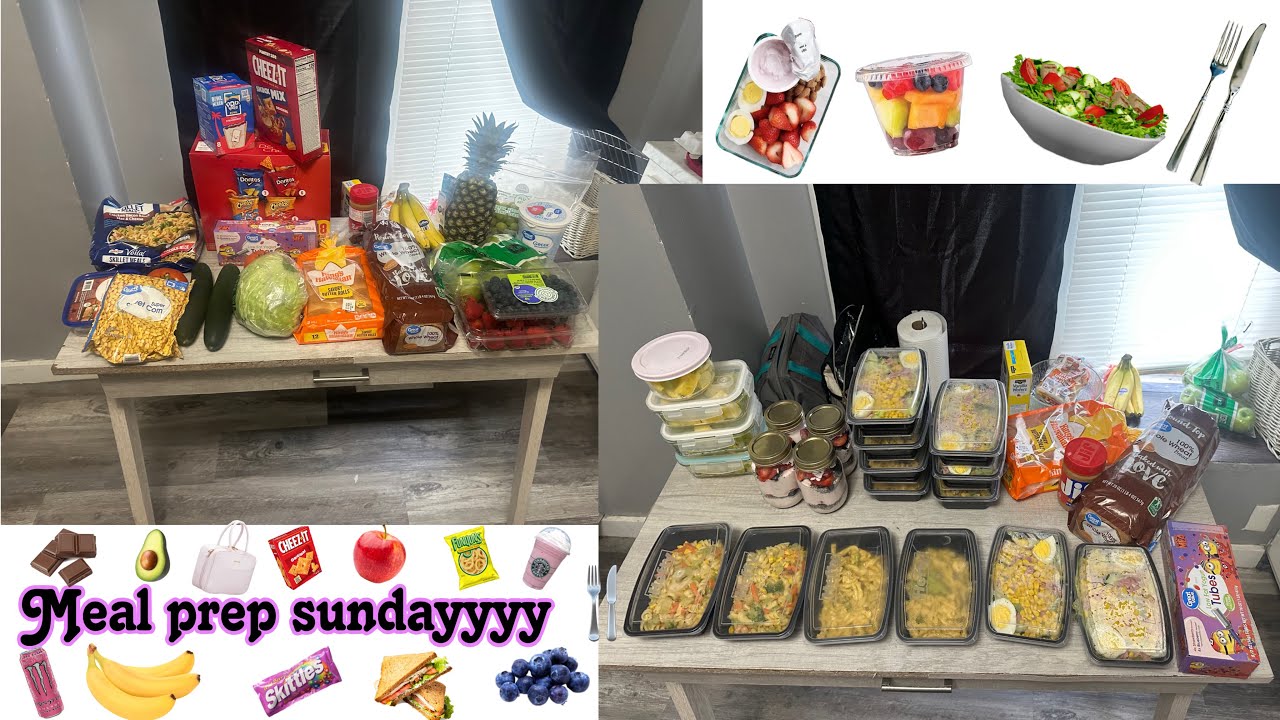 MEAL PREP SUNDAY!!!!! 🥗🍌🍍🥪