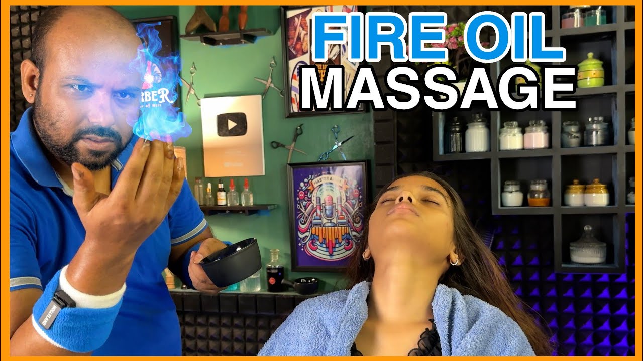 Reiki Master's Fire Oil Head Massage ✨ on a Female Client | MASTER ASMR