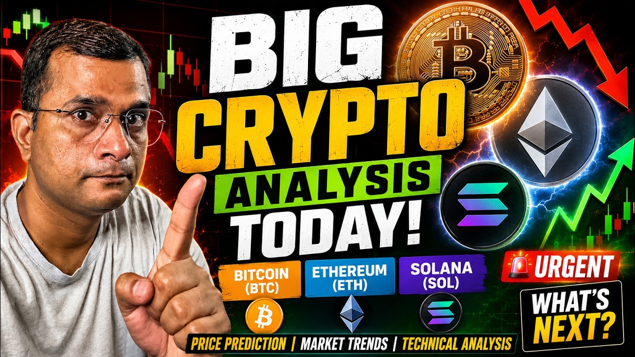 BIG Crypto Analysis Today! Bitcoin, Ethereum, Solana Price Prediction & Market Trends #cryptomarket