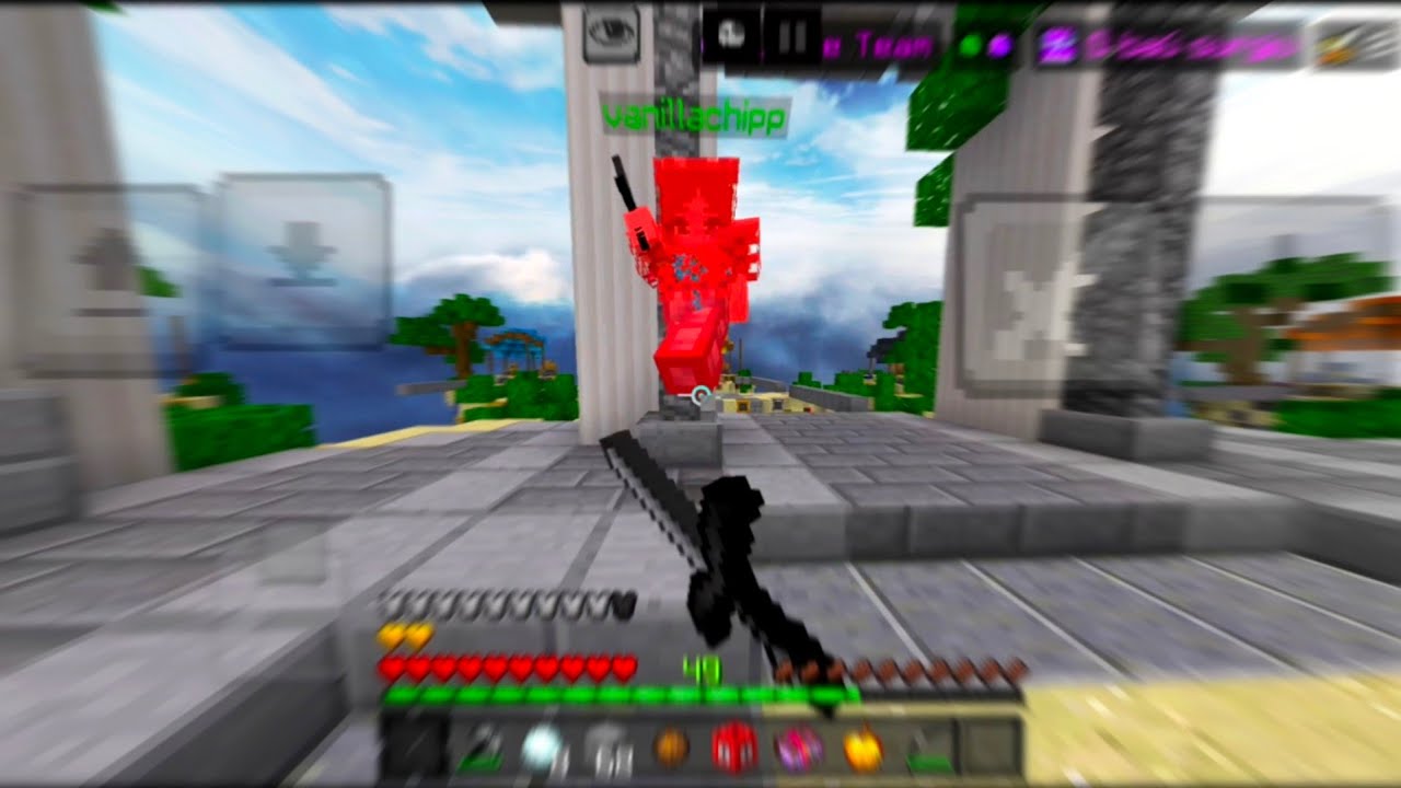 PRO PLAYER MOBILE DESTRUINDO TODOS NO SKYWARS DO HIVE | 4K 120FPS GAMEPLAY MCPE