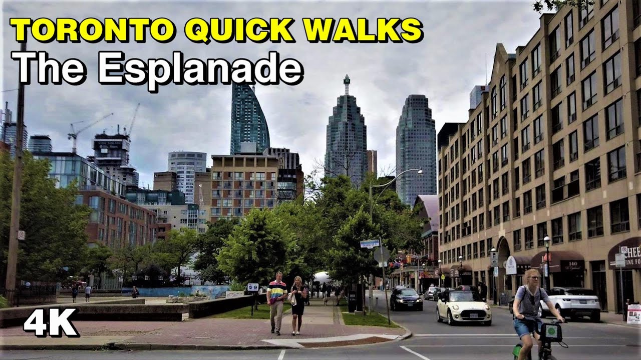 A quick walk along The Esplanade in downtown Toronto [4K]