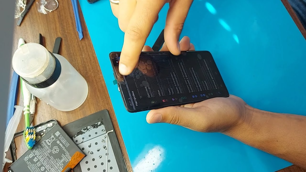 Как заменить дисплей на телефоне Samsung Galaxy A51 (SM-A515f)
