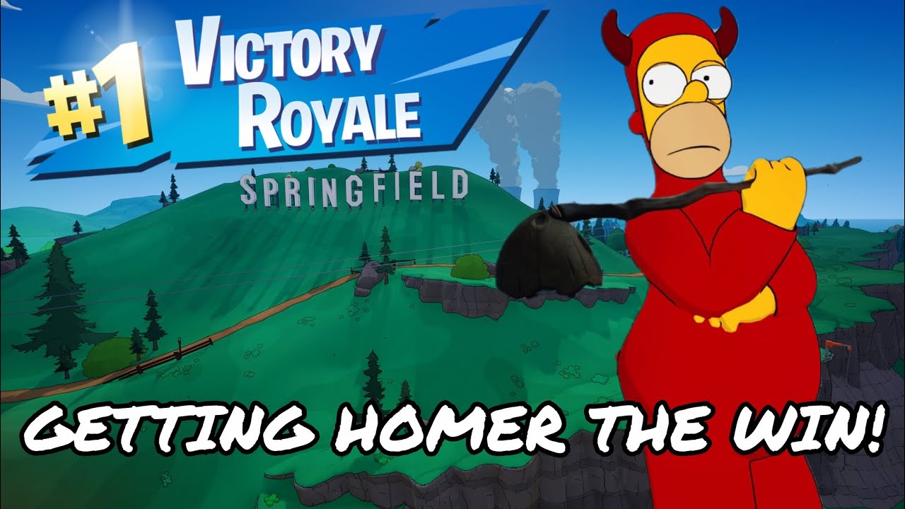GETTING THE EVIL HOMER BOSS THE WIN!