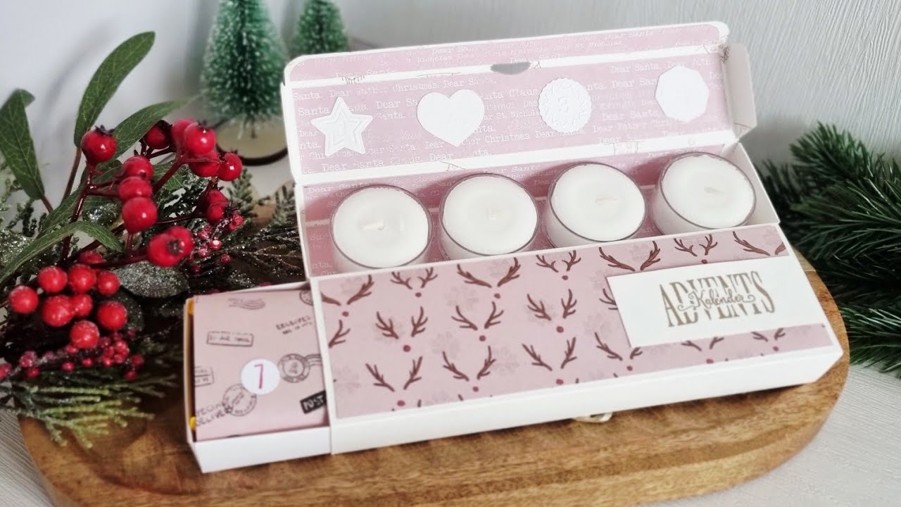4.#adventskalender basteln, #verpackung mit Schublade, #watchmecraft , Luxe Paperblock #action