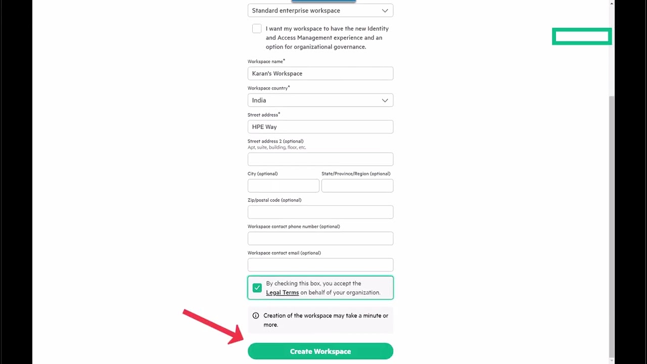 HPE Greenlake Platform - How to create workspace and users