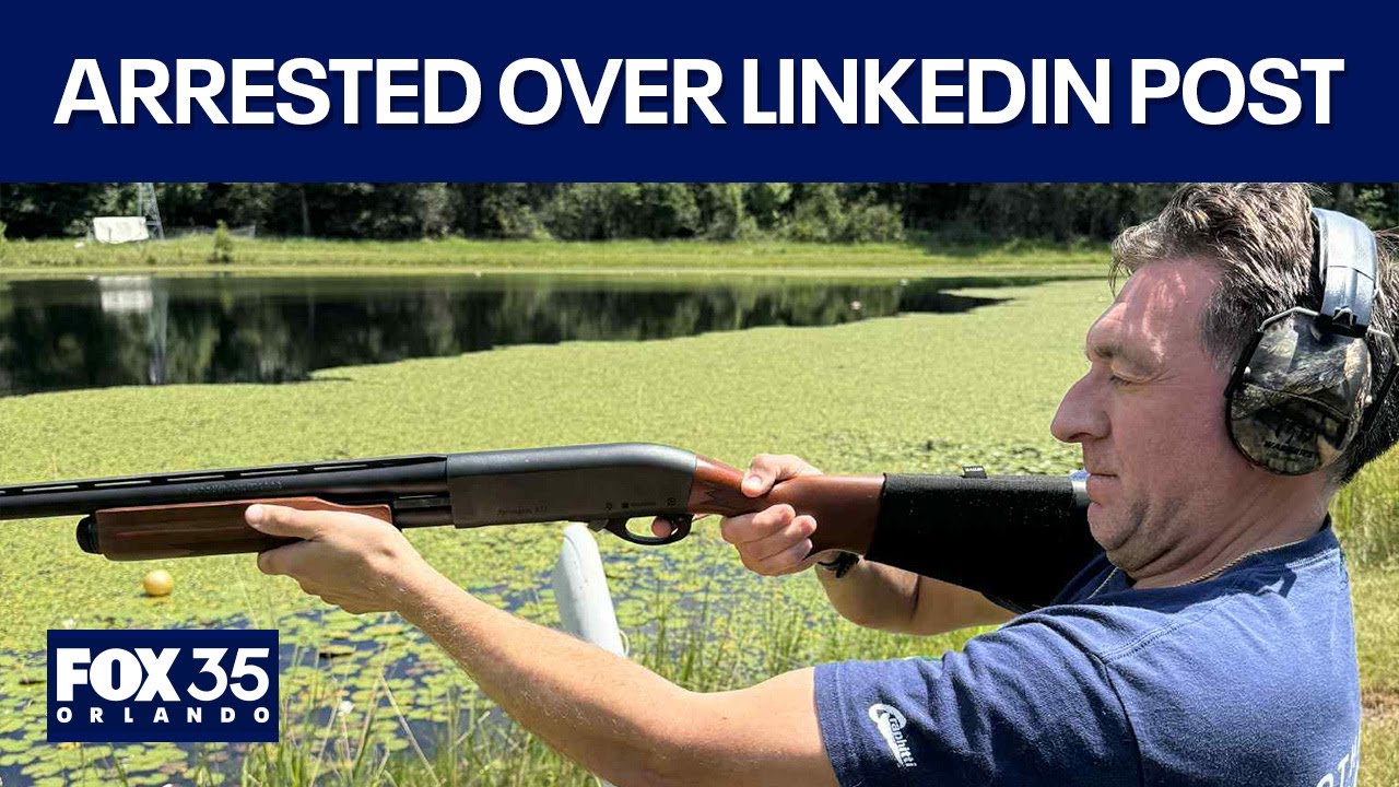 British police arrest man for posing with a shotgun in Florida