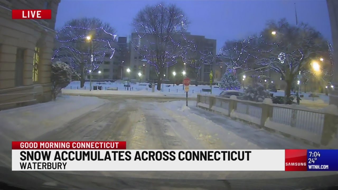 Cleanup underway as some parts of Connecticut get more than 8 inches of snow