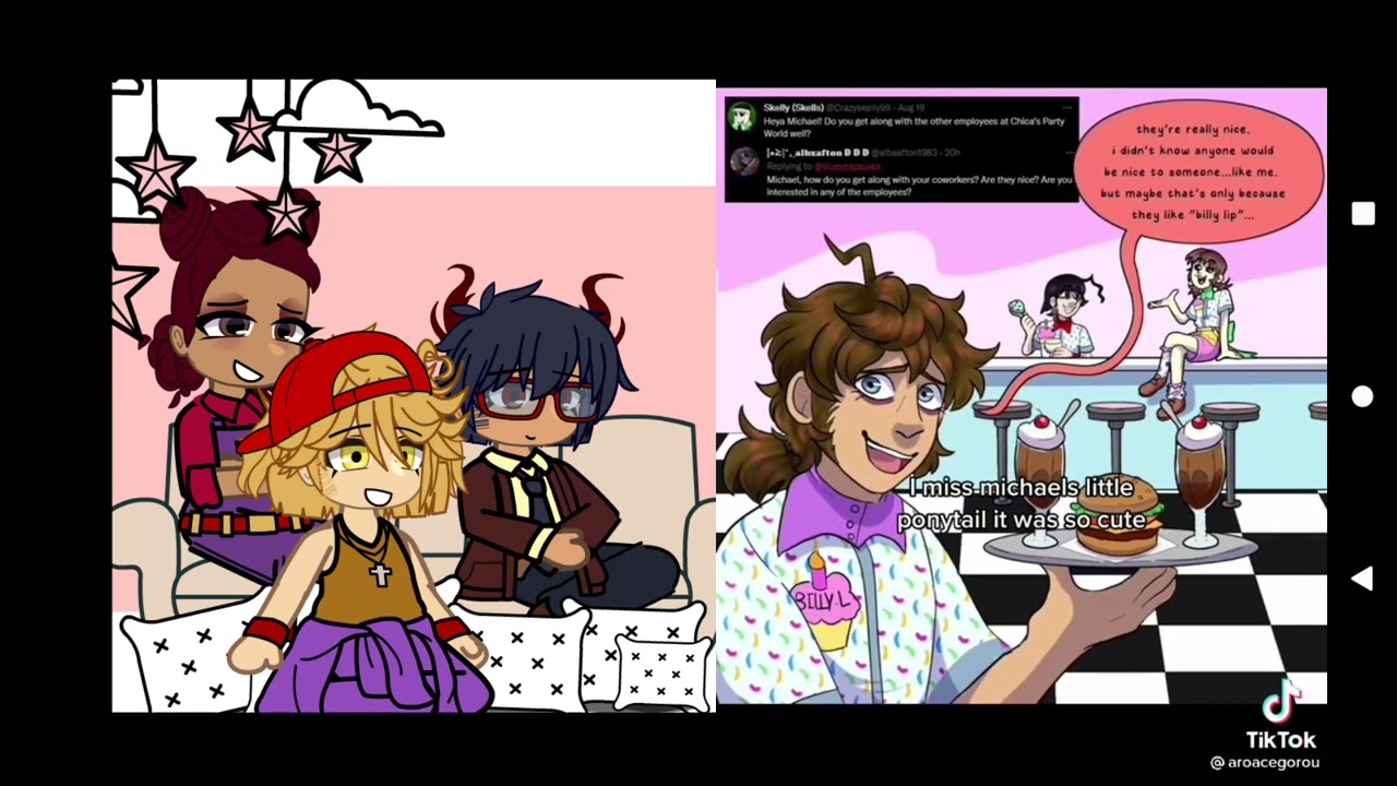 Blueycapsules react to Michael Afton(Fritz Smith)||lazy||PT.2 of BC reacts||Rändöm üsër