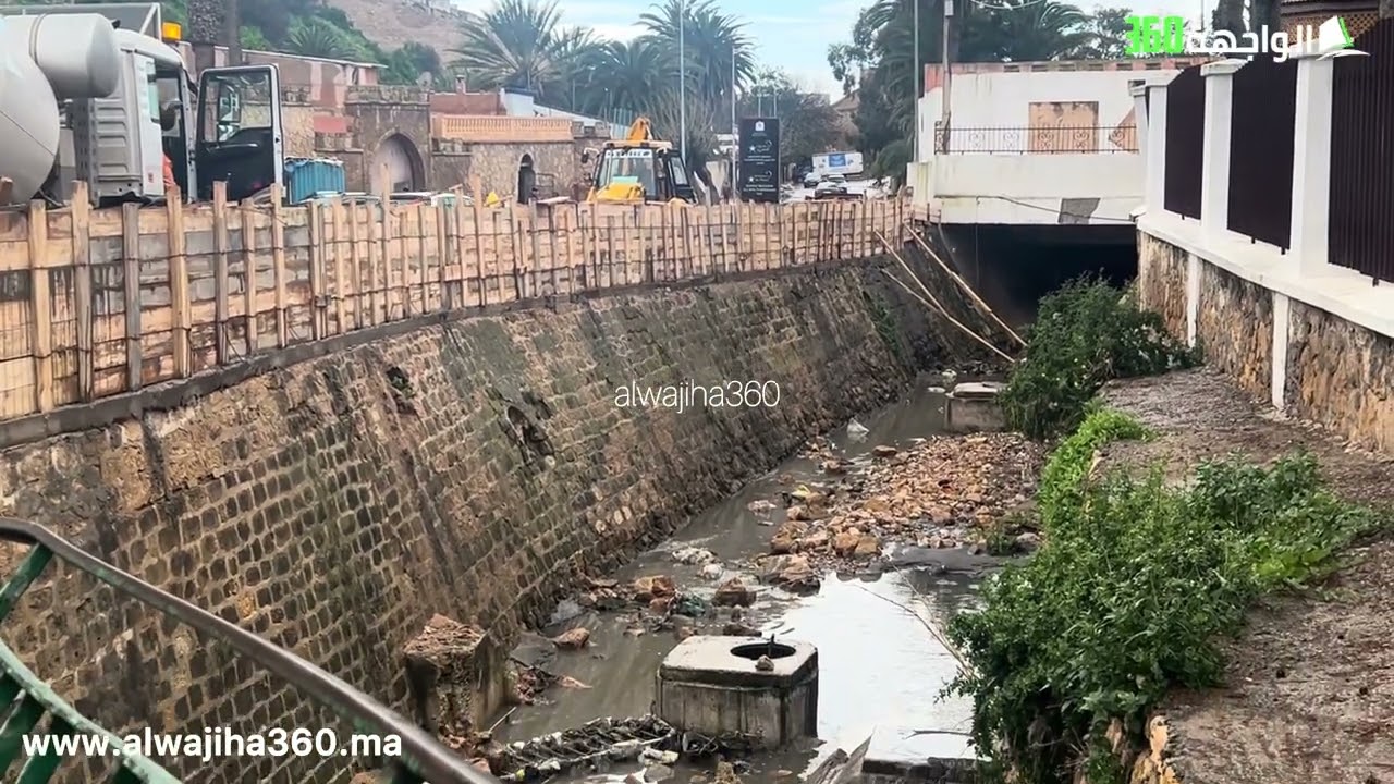 شركة العمران تشرع في تقوية مجاري المياه بباب الشعبة وسيدي بوذهب 
