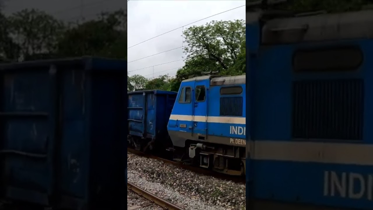 Beautiful Wag 7 Locomotive maal gaadi freight train slow Haul Indian railways #shorts