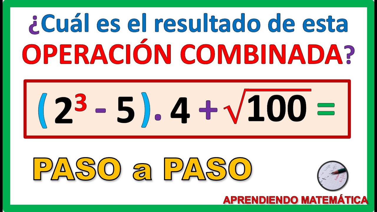 💪OPERACIONES COMBINADAS con PARÉNTESIS, POTENCIAS y RAÍCES | ORDEN de las OPERACIONES
