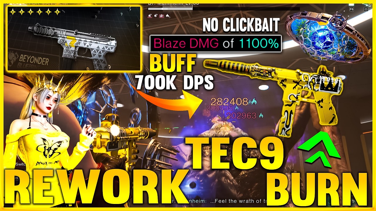 ONCE HUMAN NEW TEC9🔥BURN BUILD - FASTEST CLEAR CHALLENGE 1 SEC