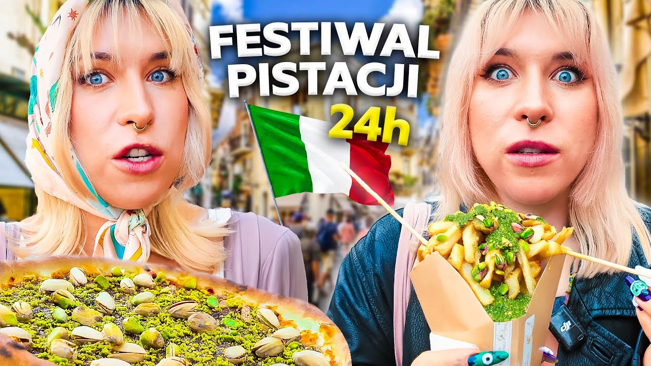 WYDAŁAM 5000 zł, żeby JEŚĆ TYLKO PISTACJE PRZEZ 24h na SYCYLII| Agnieszka Grzelak Vlog