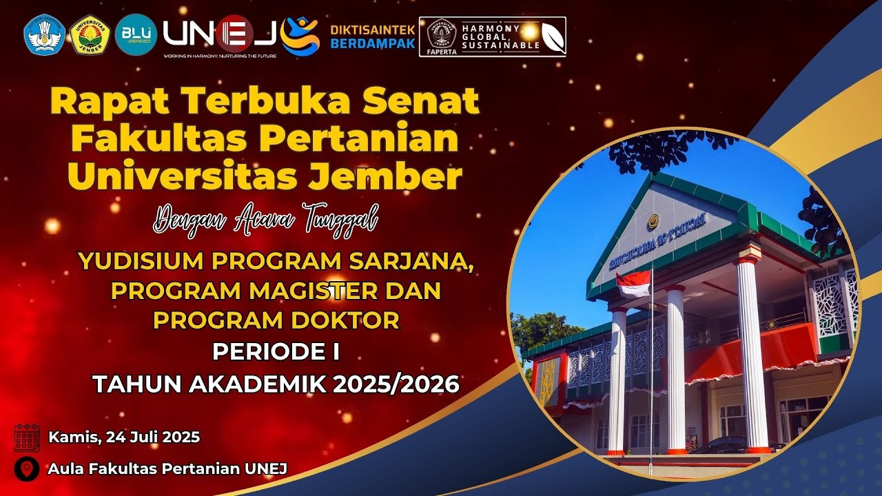 Yudisium Program Sarjana, Program Magister Dan program Doktor Periode I TA 2025/2026