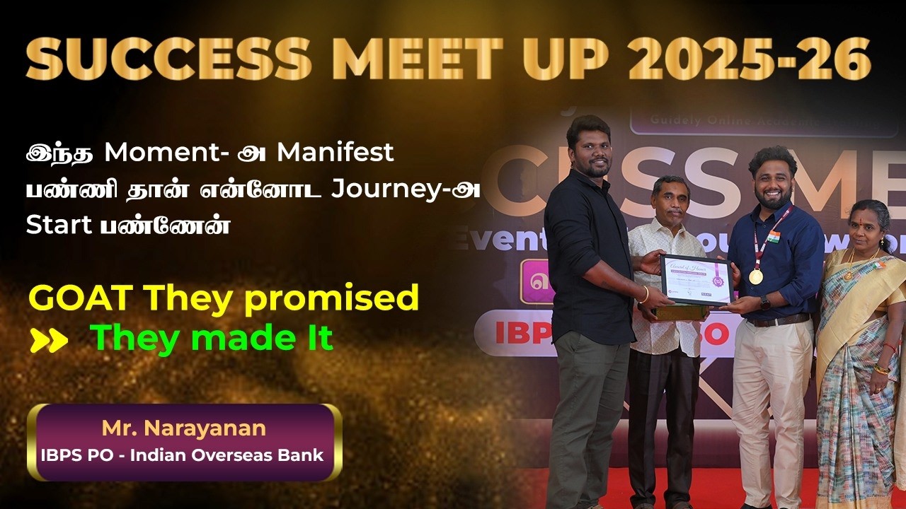 They Believed💯I Became🔥|Amma Appa Support Was My Biggest Strength|Mr.Narayanan Cleared IBPSPO🏦#goat