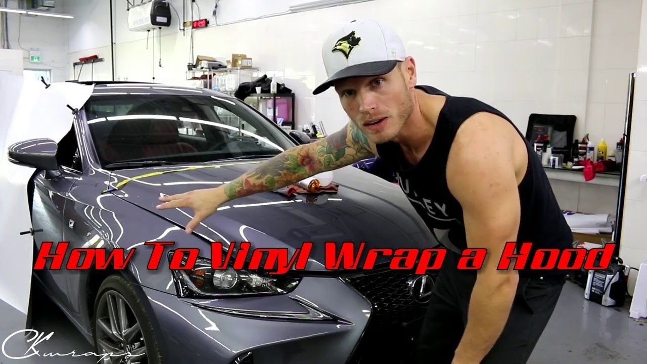 How to vinyl wrap a hood / bonnet. How to apply Tack Reducer. How to wrap corners. Lexus IS350
